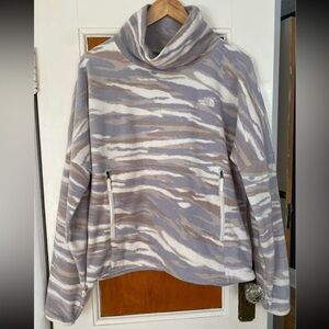 The North Face TKA Glacier Funnel Neck Pullover Small Light Camo